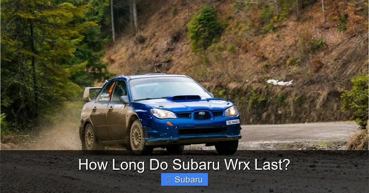 How Long Do Subaru Wrx Last?