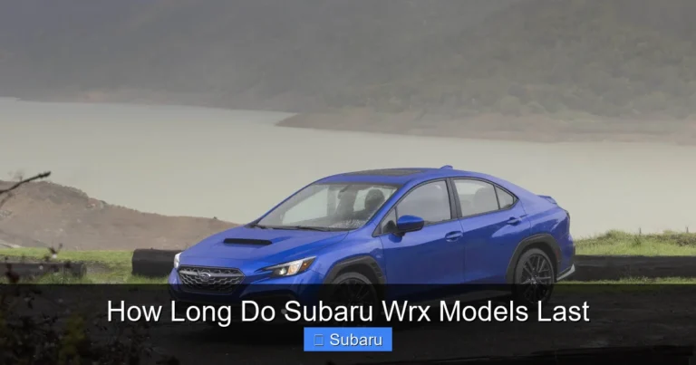 How Long Do Subaru Wrx Models Last
