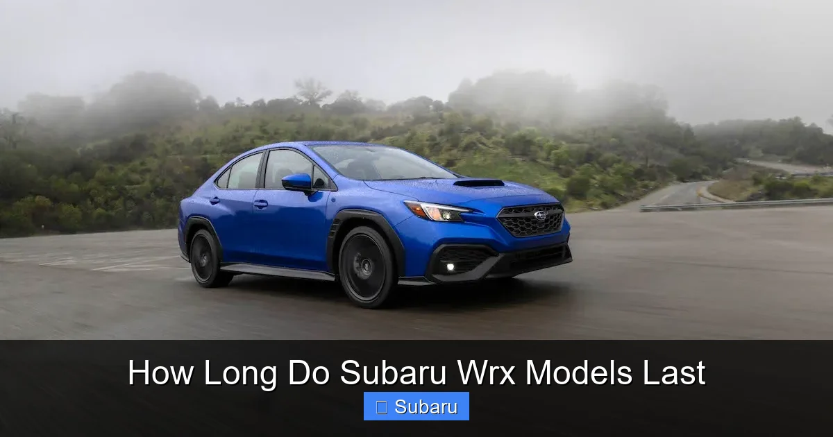 How Long Do Subaru Wrx Models Last