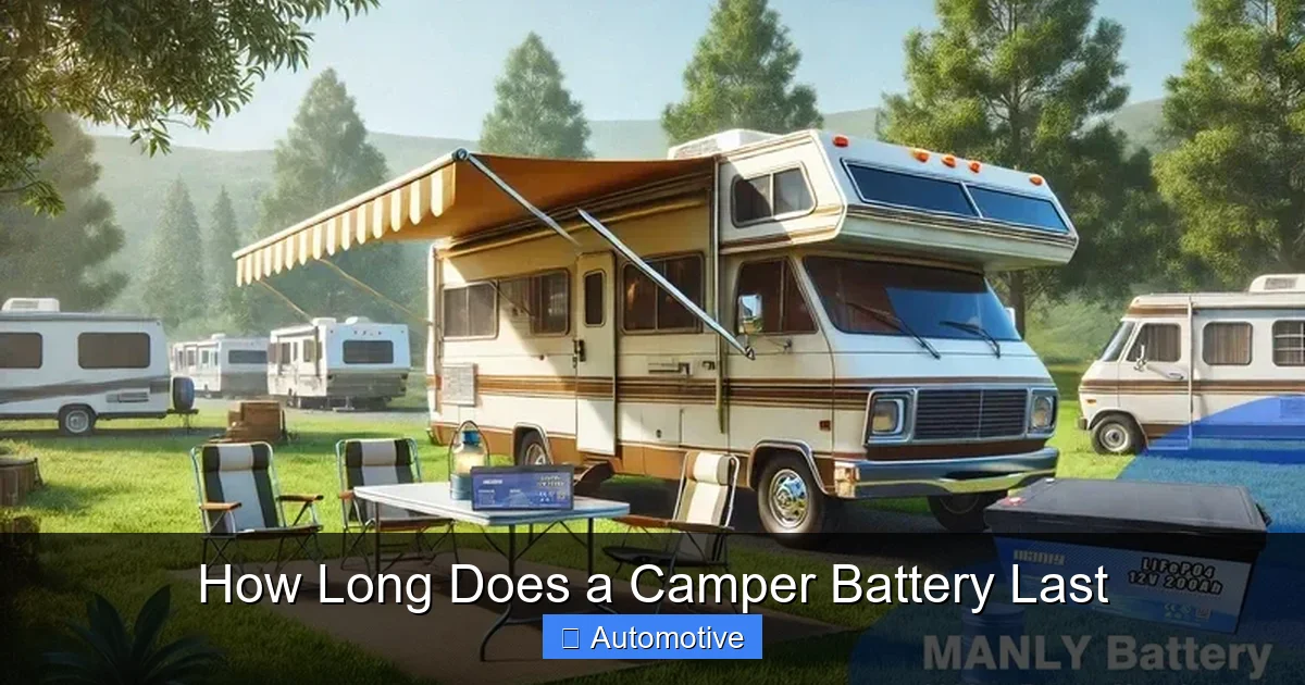 How Long Does a Camper Battery Last