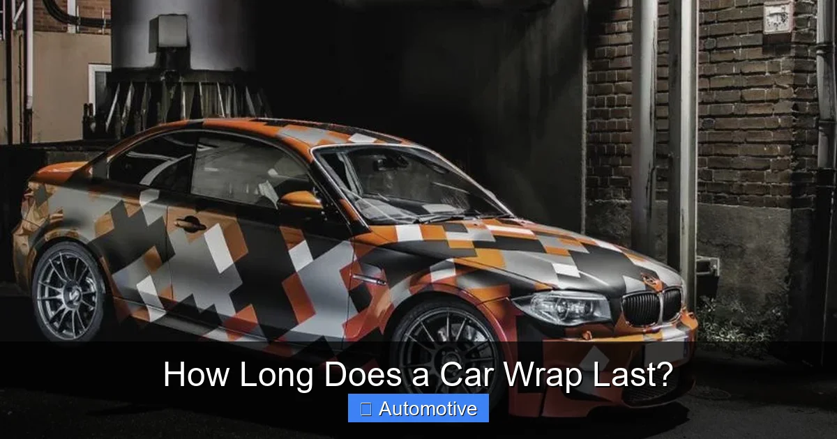 How Long Does a Car Wrap Last?