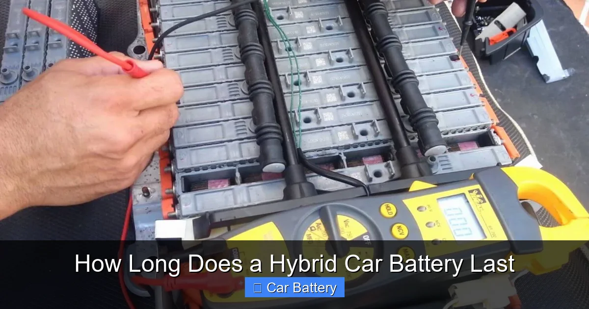 How Long Does a Hybrid Car Battery Last