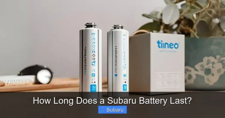 How Long Does a Subaru Battery Last?