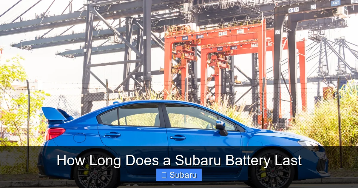 How Long Does a Subaru Battery Last