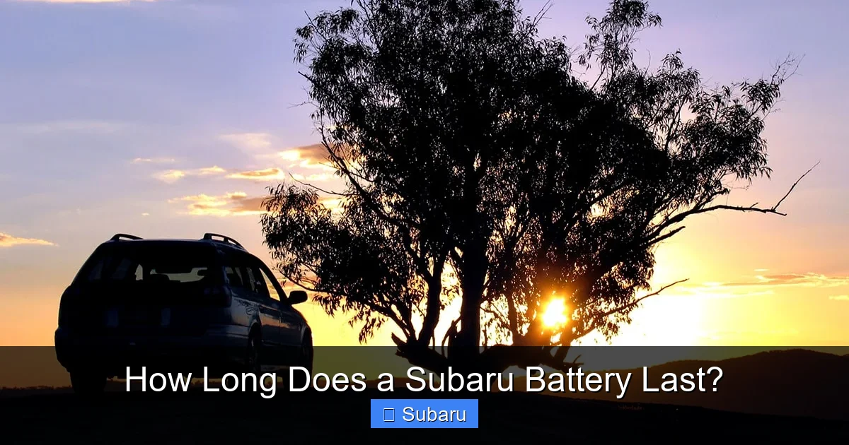 How Long Does a Subaru Battery Last?