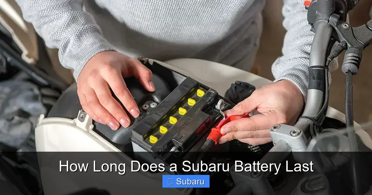 How Long Does a Subaru Battery Last