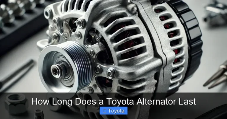How Long Does a Toyota Alternator Last