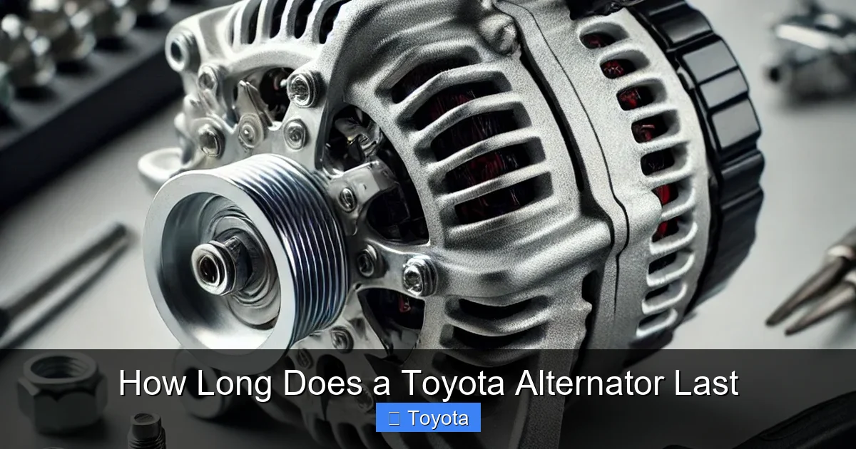How Long Does a Toyota Alternator Last