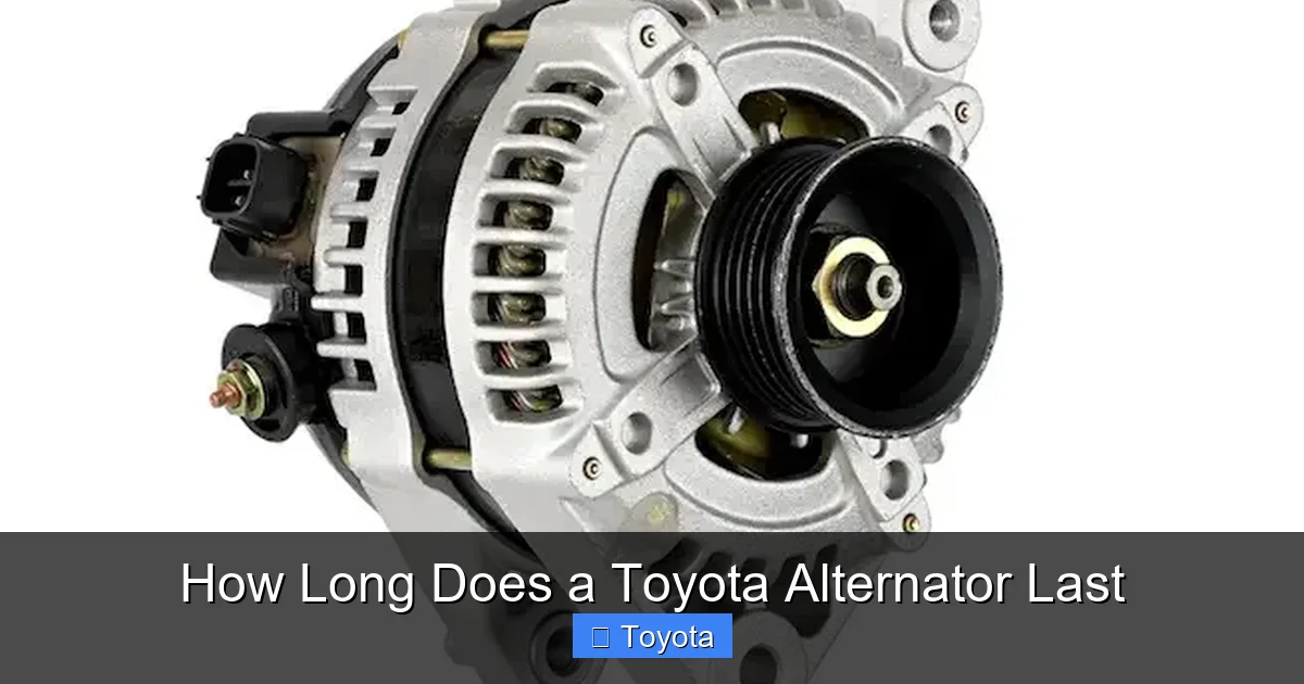 How Long Does a Toyota Alternator Last