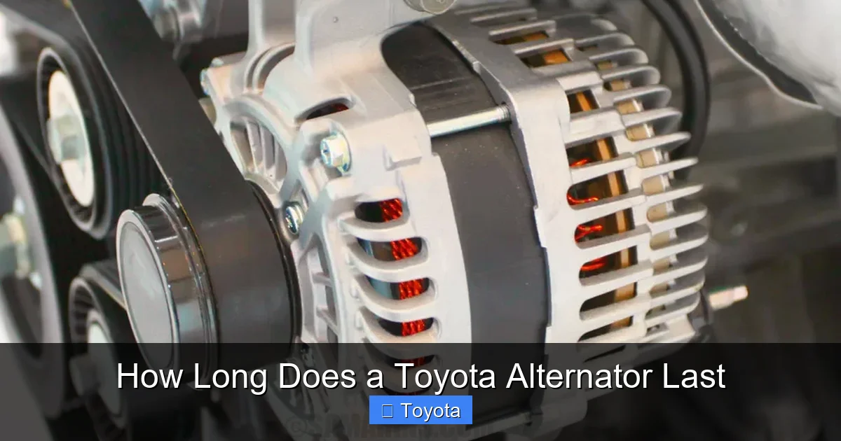 How Long Does a Toyota Alternator Last