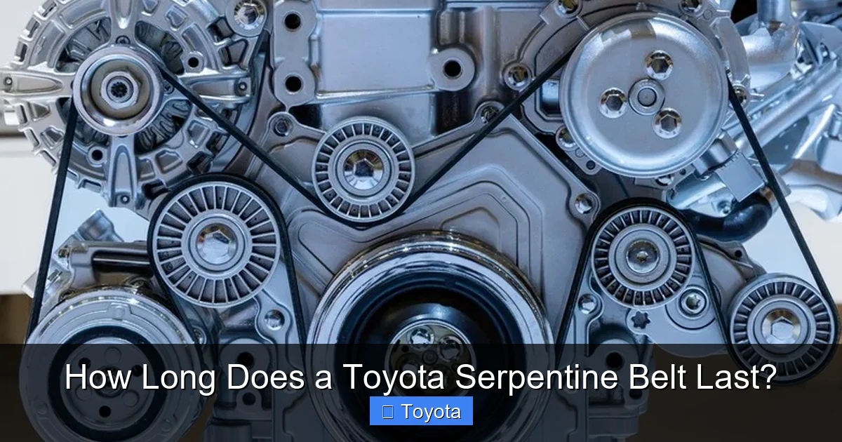 How Long Does a Toyota Serpentine Belt Last?