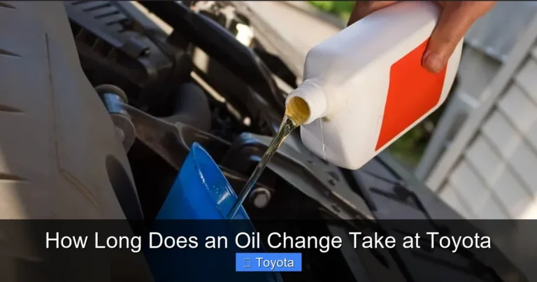 How Long Does an Oil Change Take at Toyota