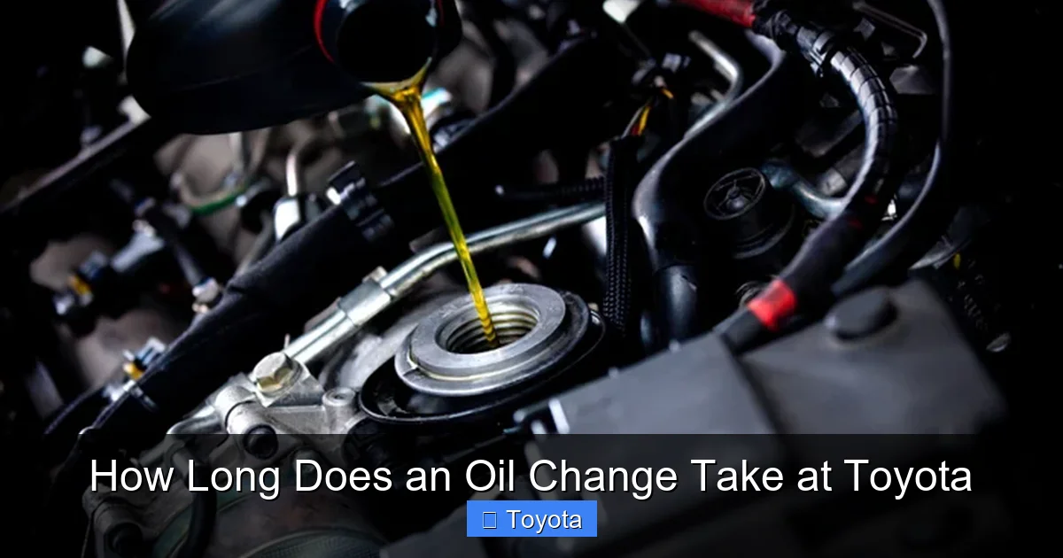 How Long Does an Oil Change Take at Toyota