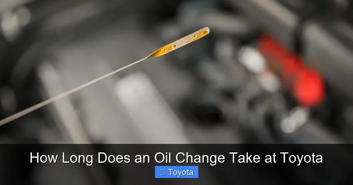 How Long Does an Oil Change Take at Toyota