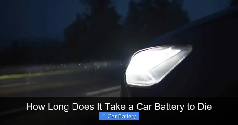 How Long Does It Take a Car Battery to Die