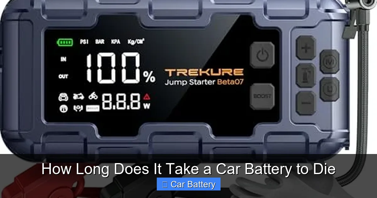 How Long Does It Take a Car Battery to Die