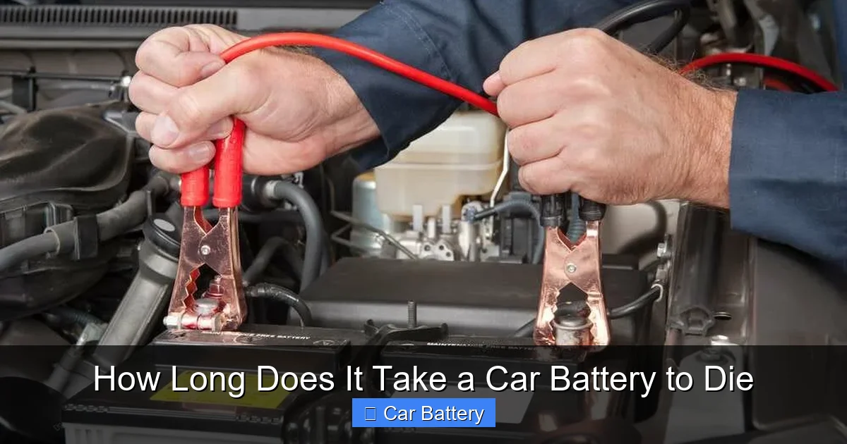 How Long Does It Take a Car Battery to Die