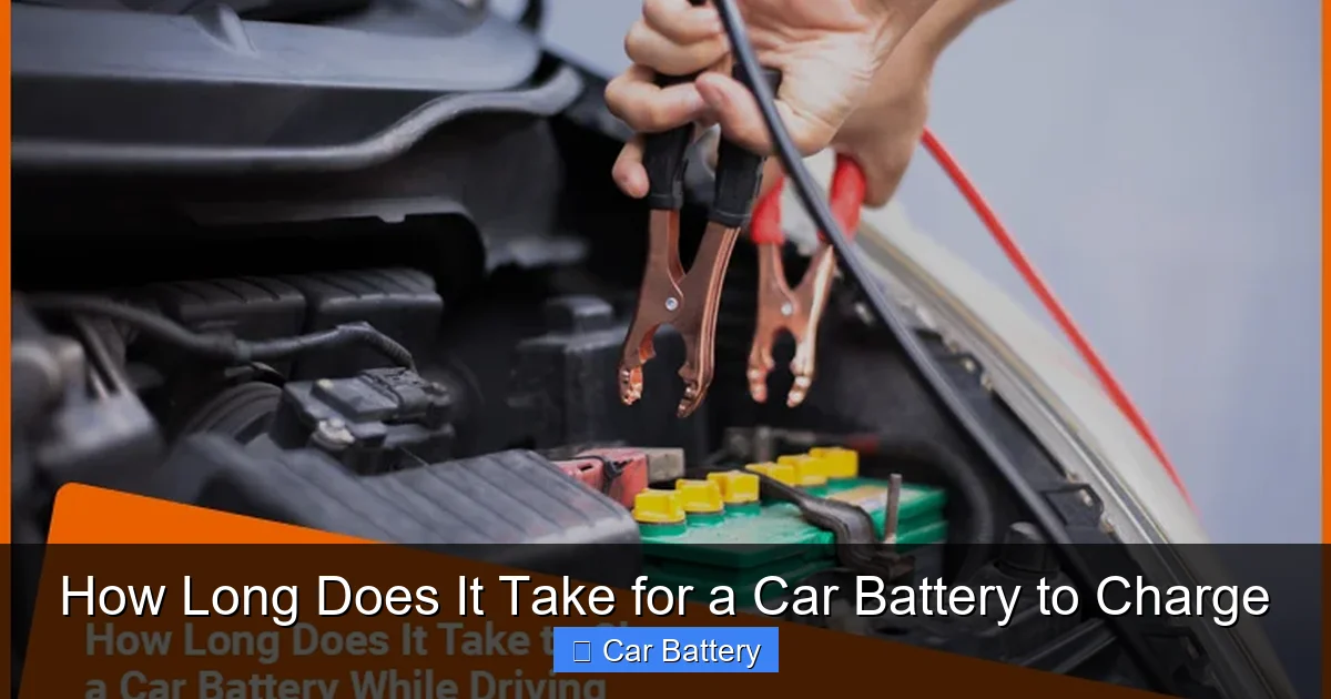 How Long Does It Take for a Car Battery to Charge