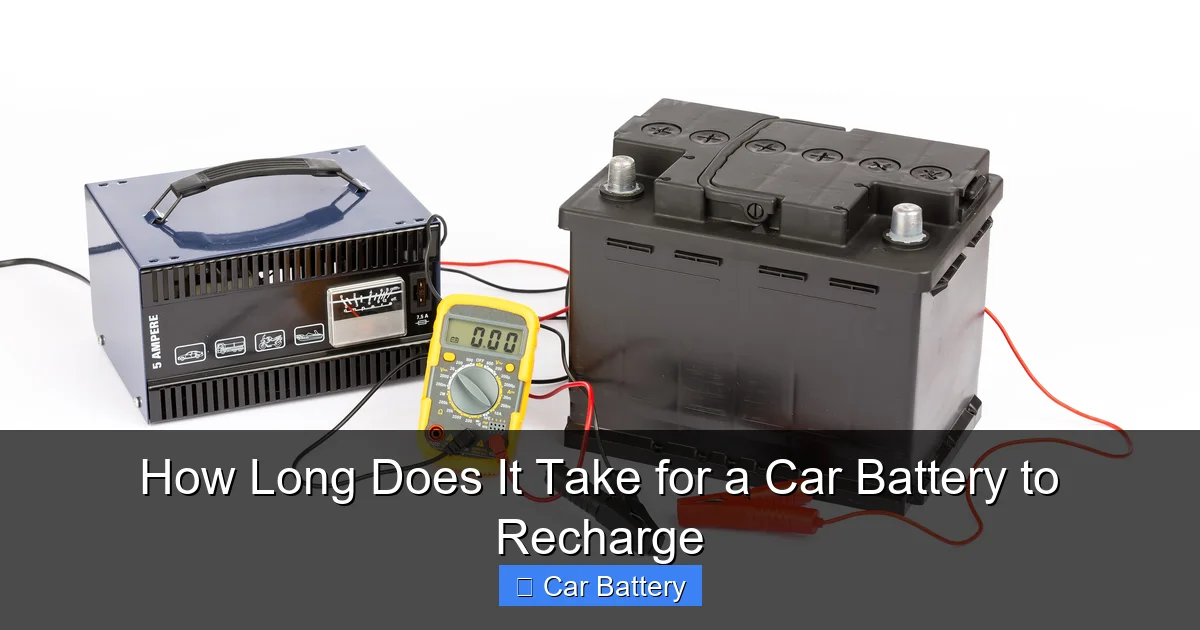 How Long Does It Take for a Car Battery to Recharge