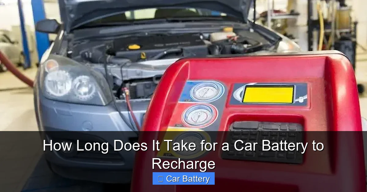 How Long Does It Take for a Car Battery to Recharge
