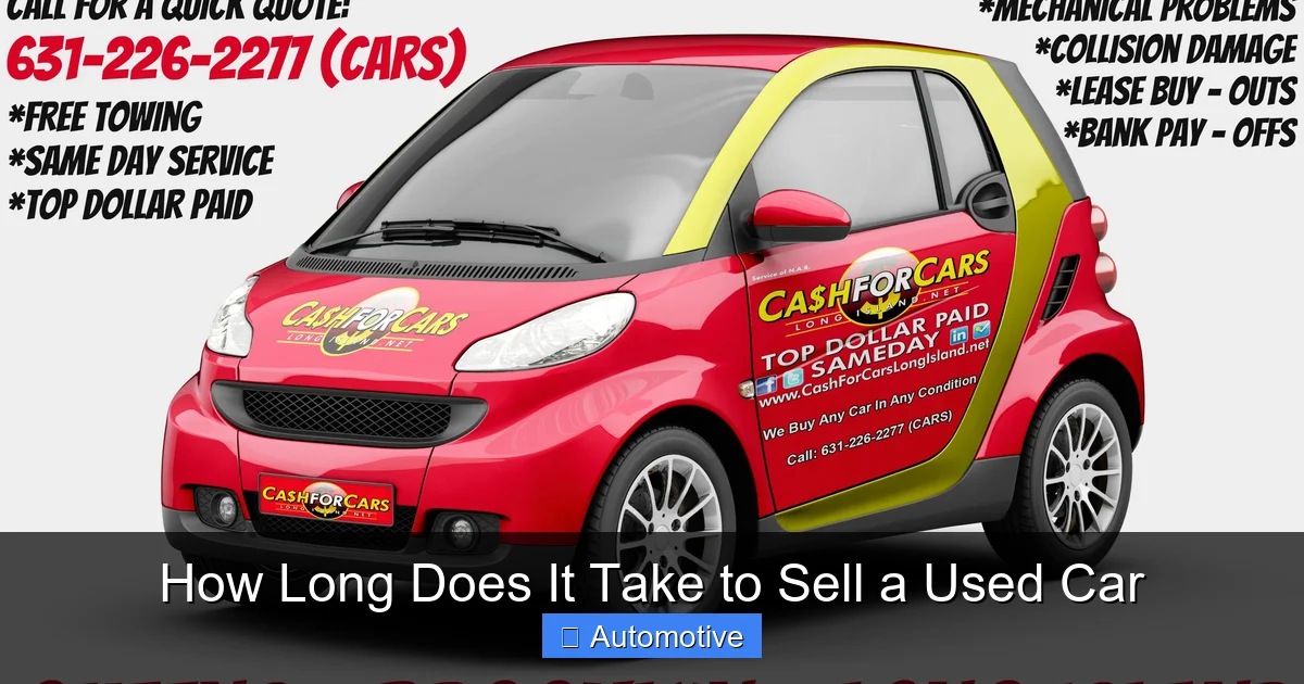 How Long Does It Take to Sell a Used Car