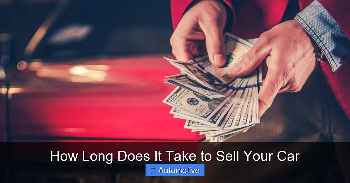 How Long Does It Take to Sell Your Car