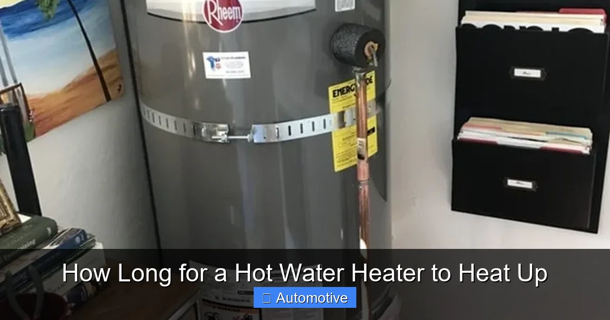 How Long for a Hot Water Heater to Heat Up