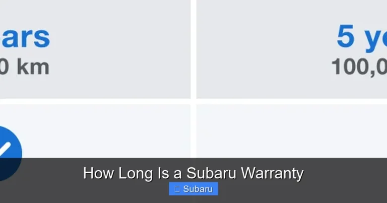 How Long Is a Subaru Warranty