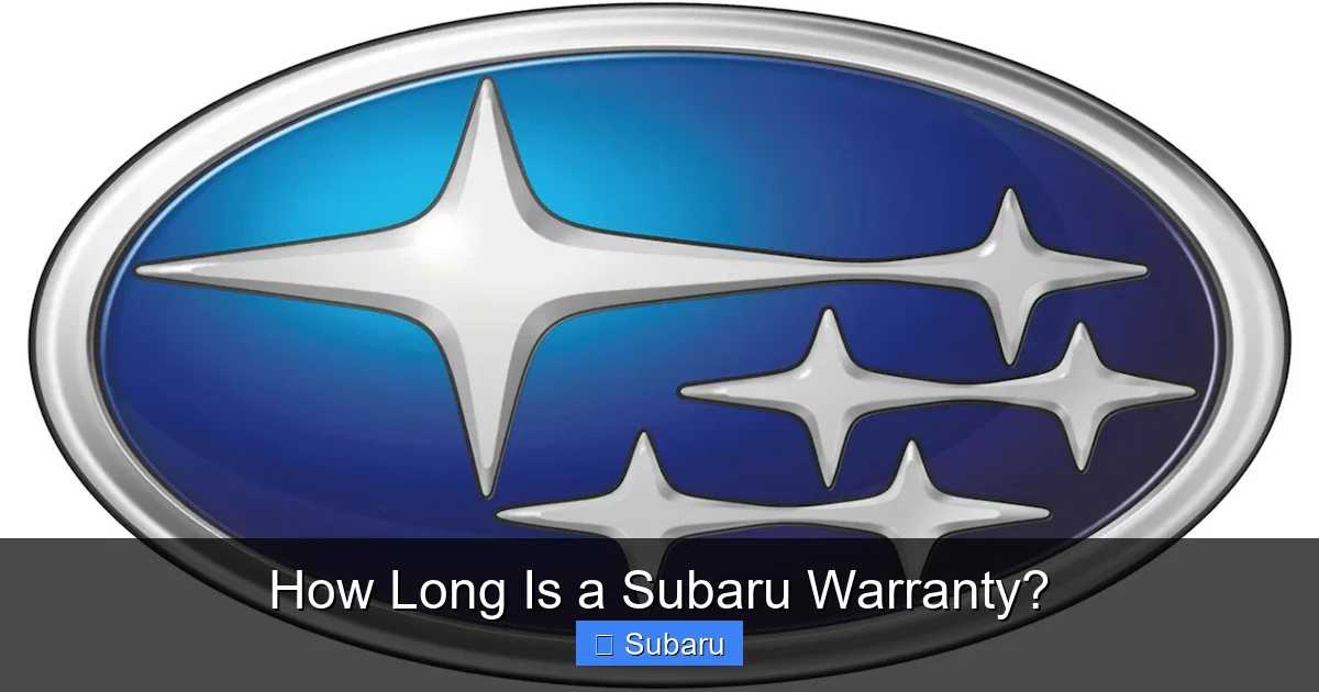 How Long Is a Subaru Warranty?
