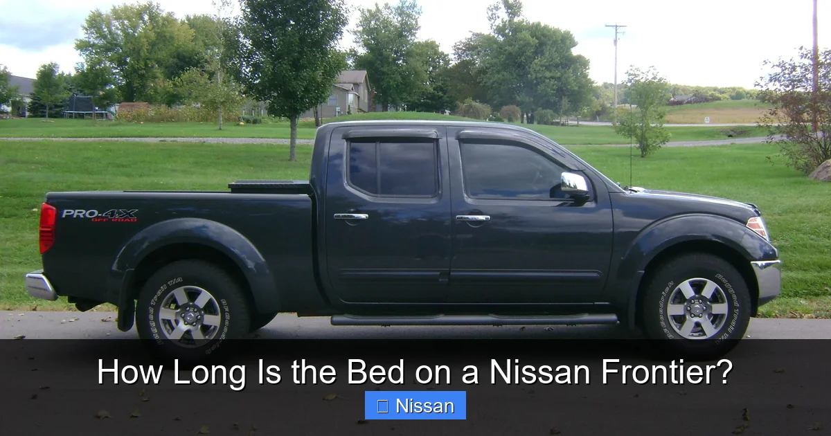 How Long Is the Bed on a Nissan Frontier?