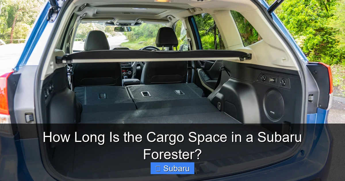 How Long Is the Cargo Space in a Subaru Forester?
