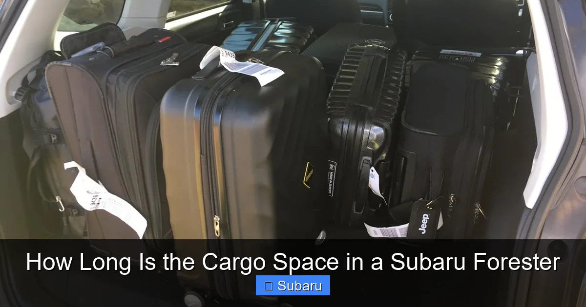 How Long Is the Cargo Space in a Subaru Forester