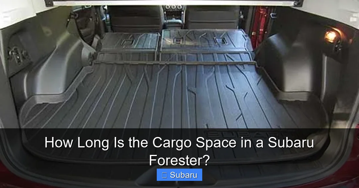 How Long Is the Cargo Space in a Subaru Forester?