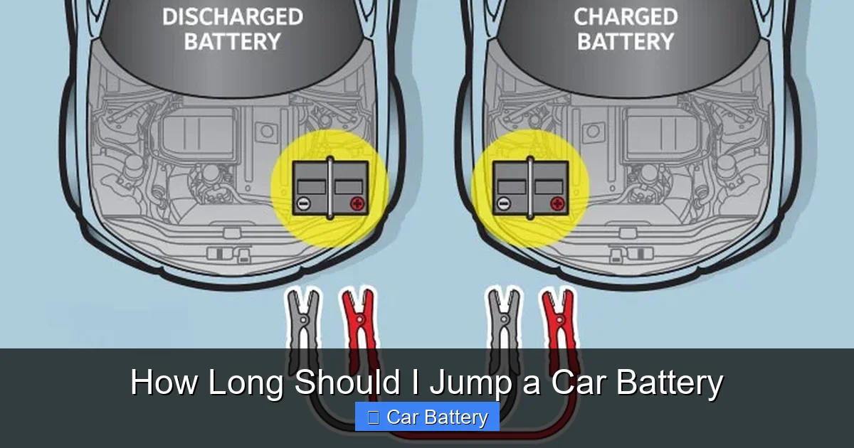How Long Should I Jump a Car Battery
