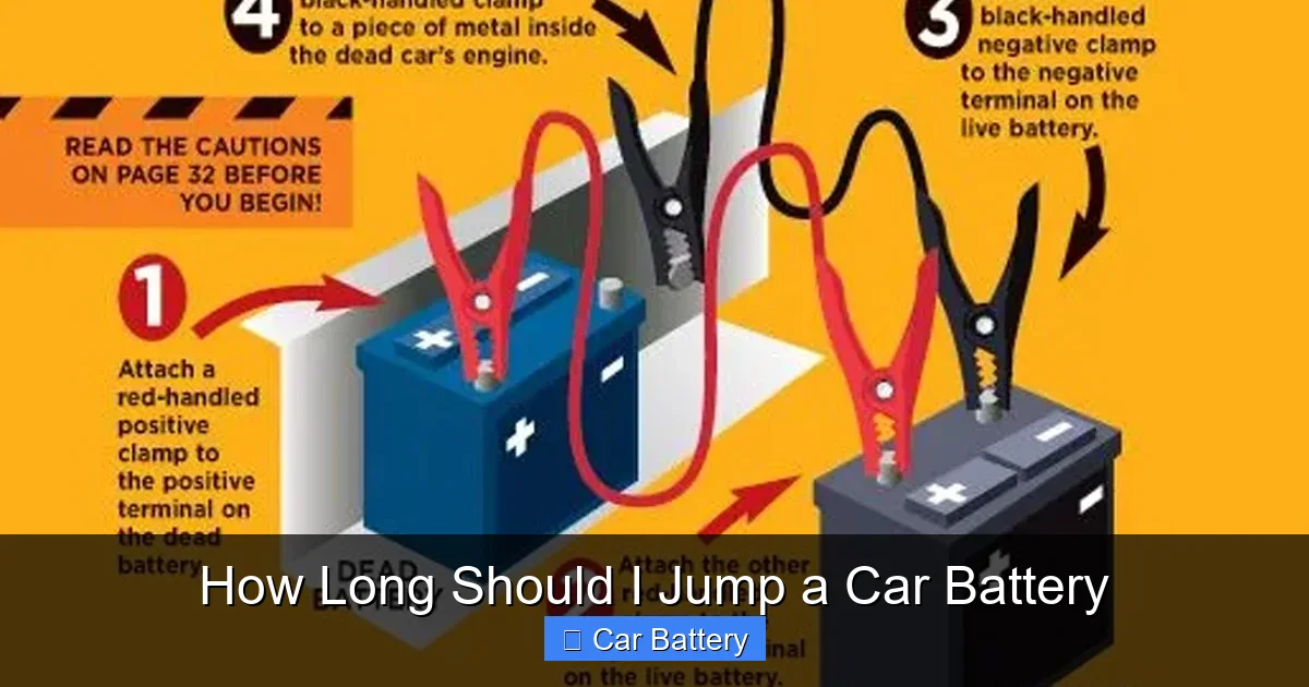 How Long Should I Jump a Car Battery