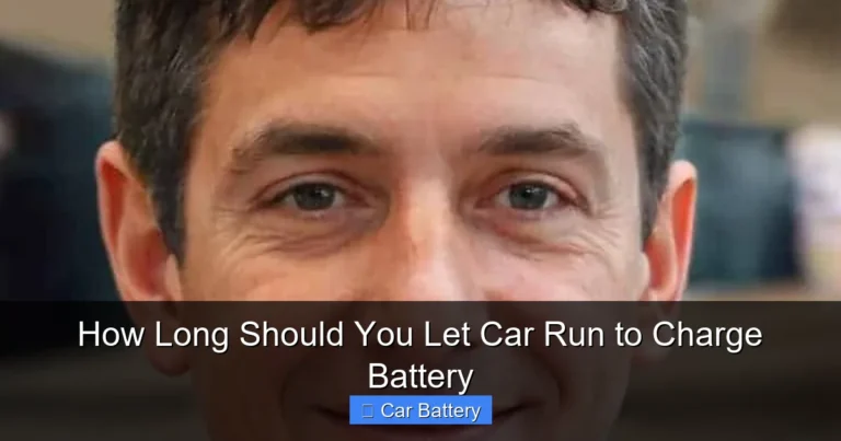How Long Should You Let Car Run to Charge Battery