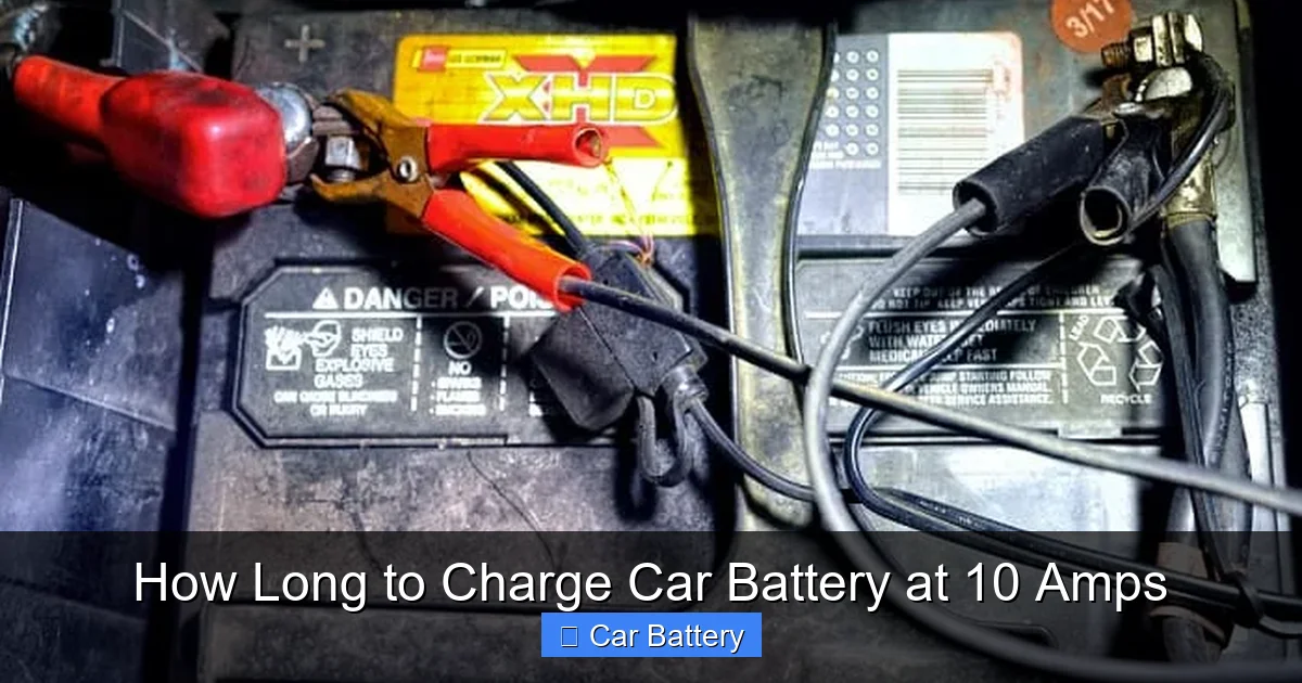 How Long to Charge Car Battery at 10 Amps
