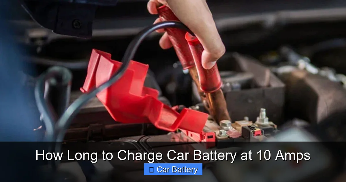 How Long to Charge Car Battery at 10 Amps