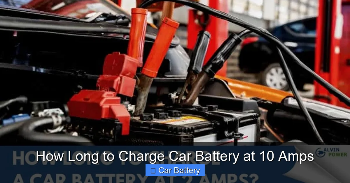 How Long to Charge Car Battery at 10 Amps