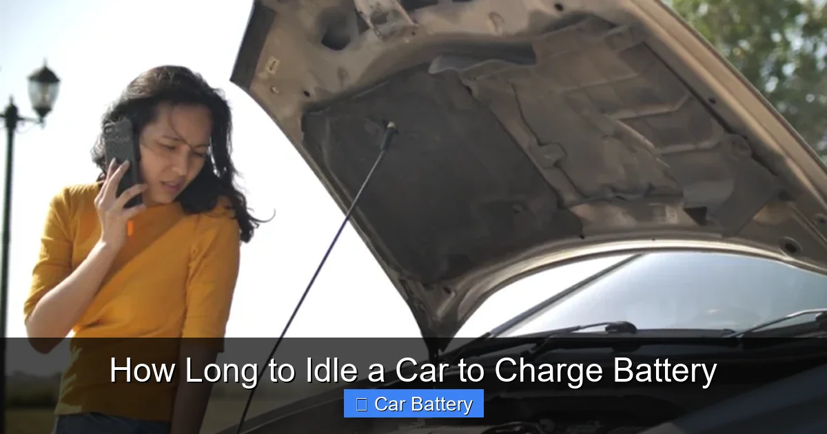 How Long to Idle a Car to Charge Battery