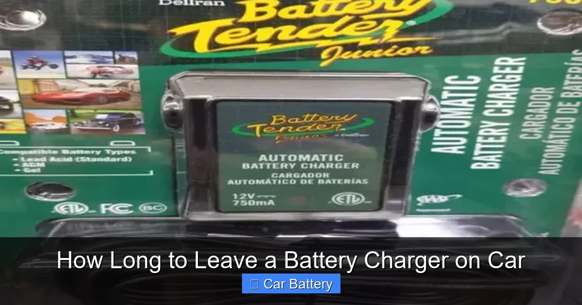 How Long to Leave a Battery Charger on Car