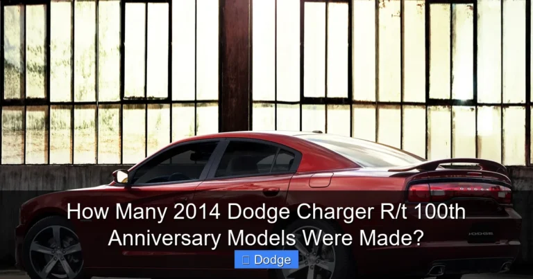 How Many 2014 Dodge Charger R/t 100th Anniversary Models Were Made?