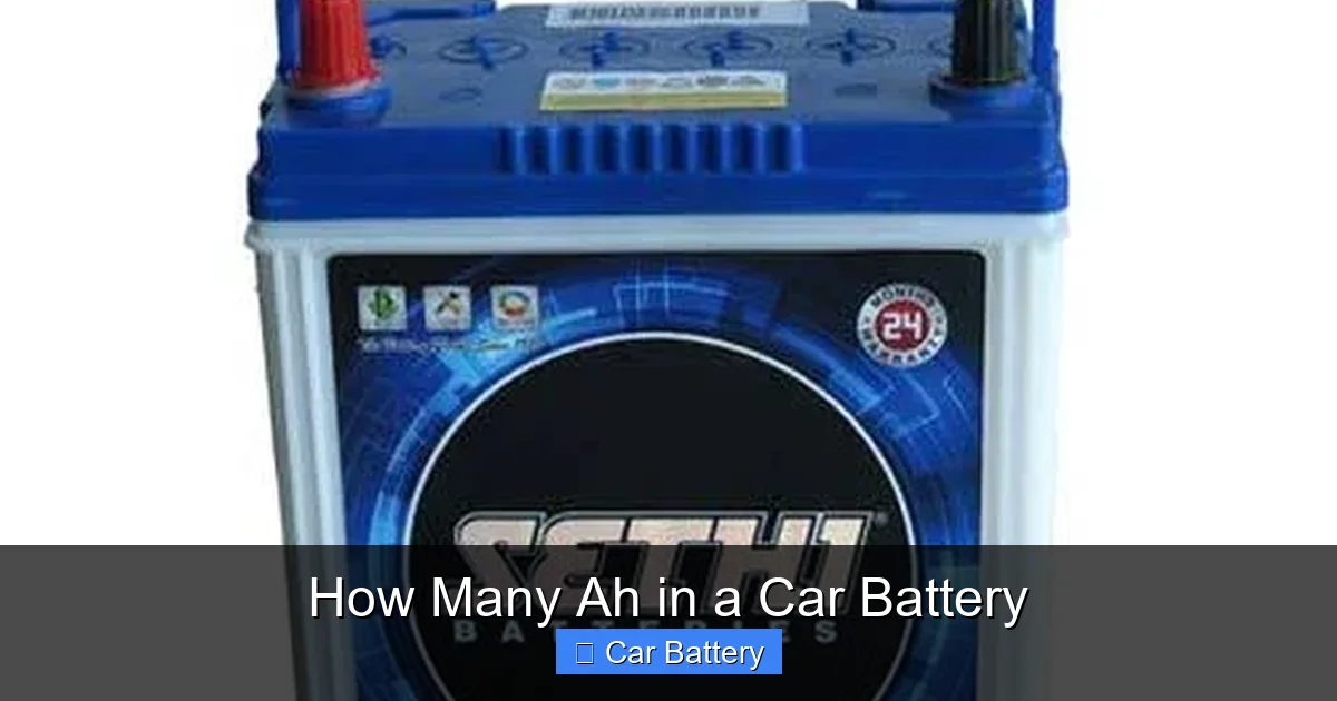 How Many Ah in a Car Battery