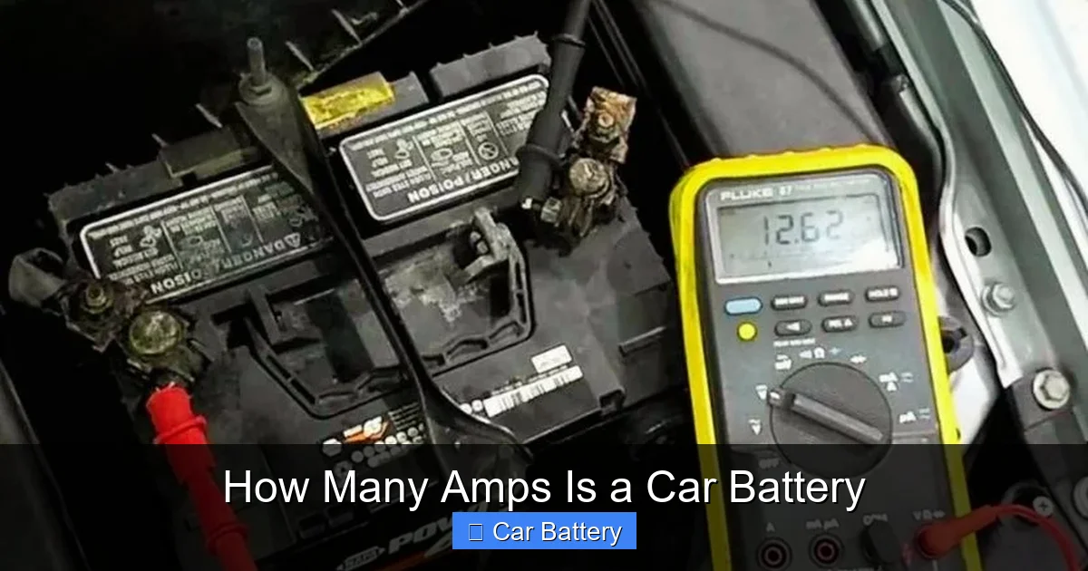 How Many Amps Is a Car Battery
