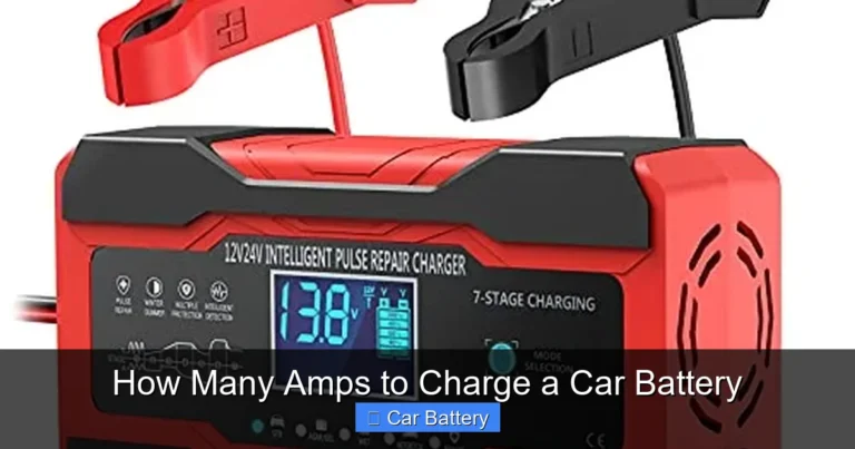 How Many Amps to Charge a Car Battery