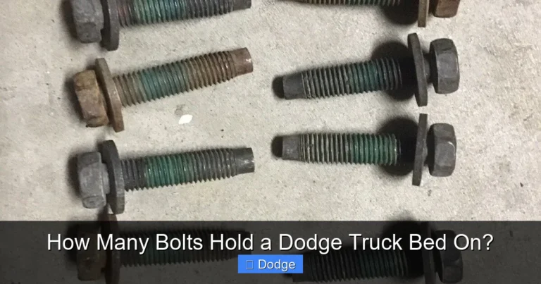 How Many Bolts Hold a Dodge Truck Bed On?