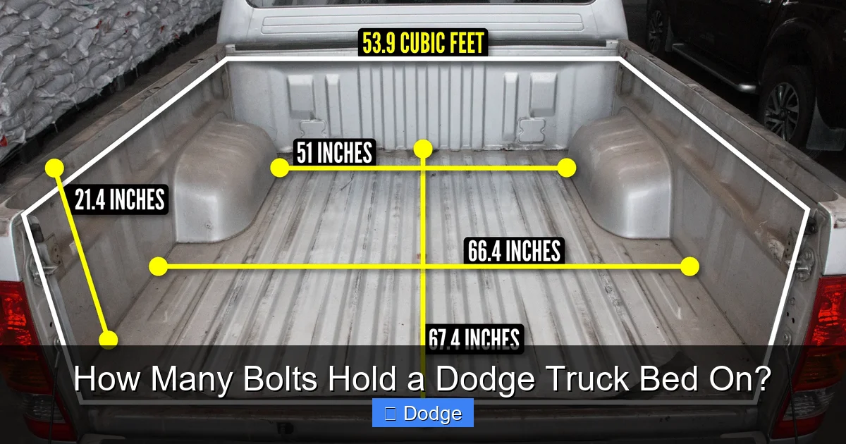 How Many Bolts Hold a Dodge Truck Bed On?