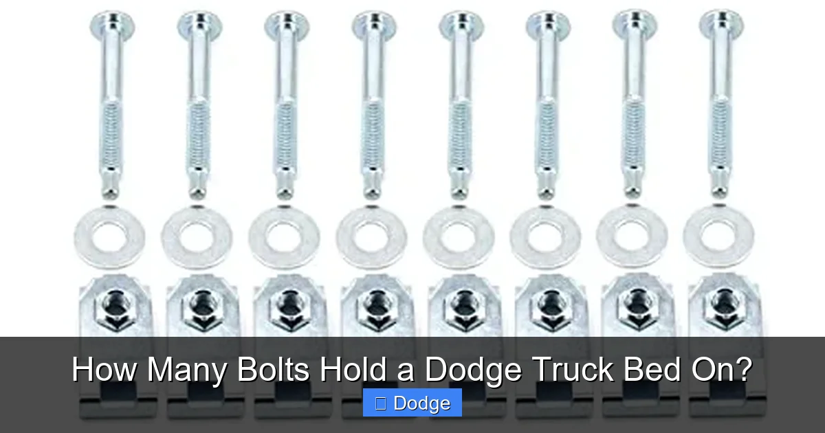 How Many Bolts Hold a Dodge Truck Bed On?