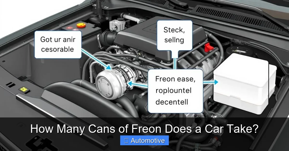 How Many Cans of Freon Does a Car Take?