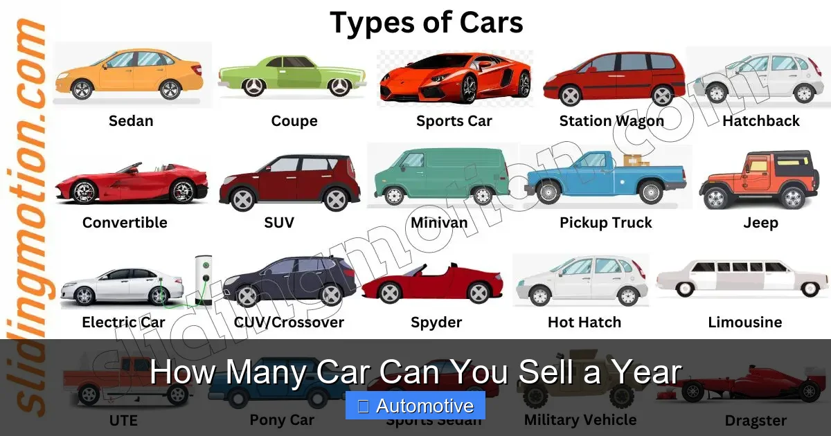 How Many Car Can You Sell a Year